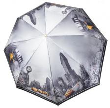 Зонт складной женский автоматический Три Слона 145-Q светло-серый