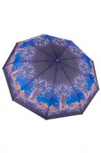 Зонт складной женский автоматический Raindrops 995 ярко-синий