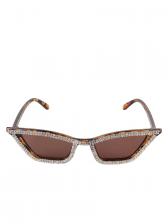 Солнцезащитные очки женские Pretty Mania DD045 леопардовые/серебристые