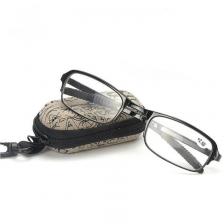 Складные очки - Фокус Плюс, 1 шт. в чехле, цвет в ассортименте, Черный