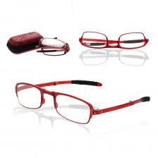 Складные очки - Фокус Плюс, 1 шт. в чехле, цвет в ассортименте, Красный