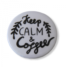 Значок Keep calm and coffee