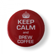 Значок Keep calm brew coffee