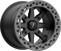 MSA M31 LOK2 Satin Black Matte Gray Ring, R14x7, 4x156 диск колесный с бедлоком для квадроциклов Polaris M31-04756 MSA M31 LOK2 Satin Black Matte Gray Ring, R14x7, 4x156 диск колесный с бедлоком для квадроциклов Polaris M31-04756
