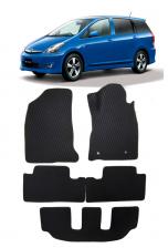 Toyota Wish I компактвэн рестайлинг правый руль 7 мест 2005 - 2009 коврики EVA Smart Комплект в салон 7 мест Toyota Wish I компактвэн рестайлинг правый руль 7 мест 2005 - 2009 коврики EVA Smart Комплект в салон 7 мест