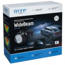 Светодиодные модули дальнего/ближнего света MTF light BI LED WideBeam 3" 6000K+подсетка RED DEVIL EYES (2 модуля)