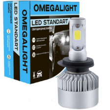 Светодиодный головной свет LED Omegalight Standart H1 2400lm (1шт)
