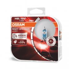 Лампа автомобильная Osram OSRAM NIGHT BREAKER LASER H8, 3800К, 2 шт – фото 1