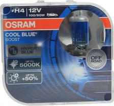 Лампа автомобильная Osram H4 (100/90) P43t +50% Cool Blue Boost 5000K (2шт 12V, 62193CBBHCB, 2 шт Лампа автомобильная Osram H4 (100/90) P43t +50% Cool Blue Boost 5000K (2шт 12V, 62193CBBHCB, 2 шт