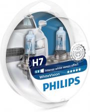 Лампа H7 Whitevision Ultra, (К-Кт 2шт В Пласт. Уп.) Philips арт. 12972WVUSM