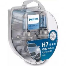 Лампа автомобильная галогенная Philips 12972WVUSM, H7, 12В, 55Вт, 2шт