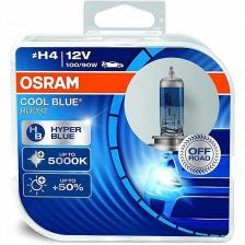 Лампы Н4 OSRAM "Cool Blue Boost", +50%, 12V, 100/90W, 5000К, комплект 2 шт.