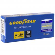 Лампа накаливания автомобильная Goodyear W1.2W 12V 1.2W W2x4.6d (коробка: 10шт.)