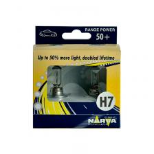 Лампа галогенная H7 12V 55W "NARVA" (Duo Paper Box, Range Power +50% света) (2 шт.)