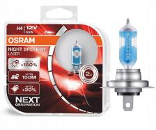 Лампы автомобильные OSRAM Н4 60/55W + 150% Night Breaker Laser 2 шт OS64193NL_HCB