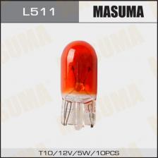 Лампа Б/Ц 12v 21w T20, Orange (Упаковка 10 Шт, Цена За 1 Шт) Masuma L521