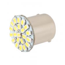 Лампа подсветки светодиодная S25 24V "SKYWAY" (12 диодов с цоколем 2-конт Белая)