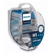 Лампа автомобильная галогенная Philips 12258DVS2, H1, 12В, 55Вт, 2шт