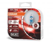 Лампа автомобильная галогенная Osram OSRAM NIGHT BREAKER LASER, H7, 12V, цоколь PX26d, 2 шт, 64210NL-HCB. Цвет свечения-белый – фото 1