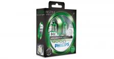 Лампа H4 12342 Color Vision Зеленый 12v 60/55w P43t-38 2 Шт. Philips 12342CVPGS2