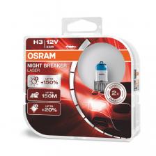 Лампа автомобильная OSRAM NIGHT BREAKER LASER H3, 3800К, 2 шт – фото 1