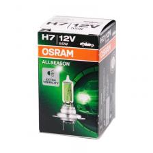 Лампа автомобильная OSRAM H7 55W PX26d Allseason Longlife 3000K, 2шт, 12V, 64210ALL2