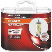 Лампа автомобильная галогенная Osram 62193FBR-HCB, H4, 12В, 2шт