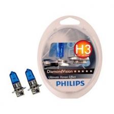 Лампы PHILIPS Diamond Vision H3 12V 55W (Комплект - 2 шт.) PHILIPS-12336DVS2