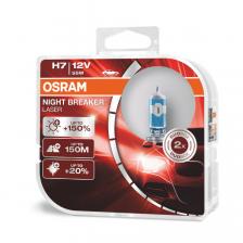 Лампа автомобильная галогенная Osram OSRAM NIGHT BREAKER LASER, H7, 12V, цоколь PX26d, 2 шт – фото 1