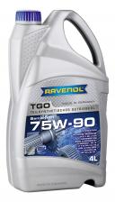 Трансмиссионное масло RAVENOL TGO 75w90 4л 1222105-004