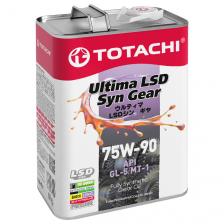 Масло трансмиссионное TOTACHI Ultima LSD Syn-Gear 75W90 синтетическое 4 л 4589904931550