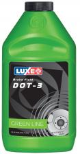 Тормозная жидкость LUXE DOT-3 455г салатовая канистра