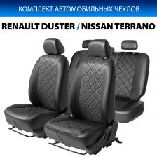 Чехлы Rival Ромб (40/60) Nissan Terrano III рестайлинг 17-/Renault Duster 15-, SC.4702.2