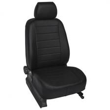 Чехлы для автомобильных сидений RIVAL для Nissan Terrano III рестайлинг 2017-2021, строчка, эко-кожа, черные (SC.4702.1)