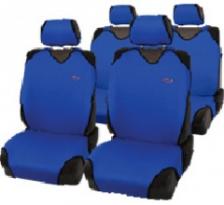 Автомобильные чехлы на сиденье (майки) "R-1 Sport", 8 предметов, цвет синий. R-802-BL
