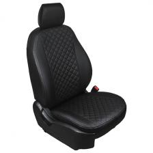 Чехлы для автомобильных сидений RIVAL для Hyundai Elantra AD 2016-2020, спинка 40/60, ромб, эко-кожа, черные (SC.2302.2)
