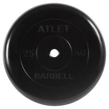 Диск для штанги MB-BARBELL Atlet, d 26 мм, 25 кг (MB-AtletB26-25)