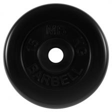 Диск для штанги MB-BARBELL d 51 мм, 15 кг (MB-PltB51-15)