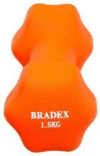Гантель цельнолитая BRADEX SF 0541 1.5 кг – фото 1