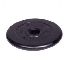 Диск обрезиненный Barbell Atlet d 31 мм чёрный 15 кг Диск обрезиненный Barbell Atlet d 31 мм чёрный 15 кг