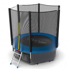 EVO JUMP External 6ft (Blue) + Lower net. Батут с внешней сеткой и лестницей, диаметр 6ft (синий) + нижняя сеть EVO JUMP External 6ft (Blue) + Lower net. Батут с внешней сеткой и лестницей, диаметр 6ft (синий) + нижняя сеть