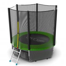 EVO JUMP External 6ft (Green) + Lower net. Батут с внешней сеткой и лестницей, диаметр 6ft (зеленый) + нижняя сеть EVO JUMP External 6ft (Green) + Lower net. Батут с внешней сеткой и лестницей, диаметр 6ft (зеленый) + нижняя сеть