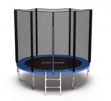 Батут Perfexo, 14FT, 427 см с внешней сеткой и лестницей, синий Батут Perfexo, 14FT, 427 см с внешней сеткой и лестницей, синий