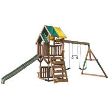 Игровая площадка для детей KidKraft горка качели песочница скалодром лестница 2 этажа. F29205_KE