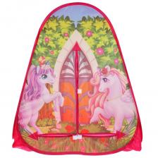 Палатка детская игровая Играем вместе Единороги, 81х90х81 см, в сумке – фото 1