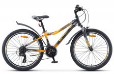 Подростковый велосипед STELS Navigator 410 V 24 21-sp V010 (2019) 12" черный/желтый (требует финальной сборки)