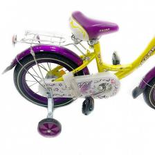Велосипед 12 OSCAR KITTY желтый/фиолетовый – фото 2