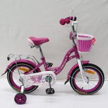 Велосипед 12 OSCAR KITTY фиолетовый/белый – фото 1