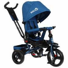 Велосипед трехколесный Micio Classic Plus, колеса EVA 12"/10", цвет синий – фото 1