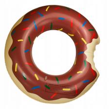 Надувной круг для плавания - Пончик с глазурью, 120 см, коричневый – фото 2